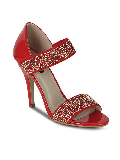 red leatherette sandals - 10588915 - Very Small Image - 1