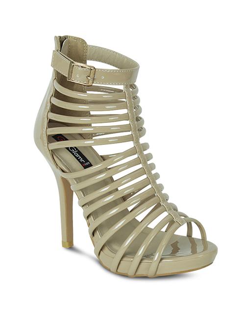 beige leatherette sandal - 10588922 - Very Small Image - 1