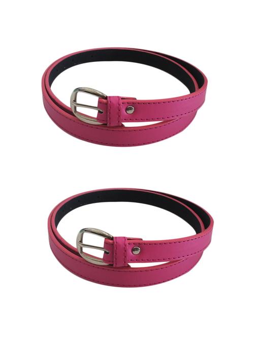 pink leatherette belt - 10589253 - Very Small Image - 1