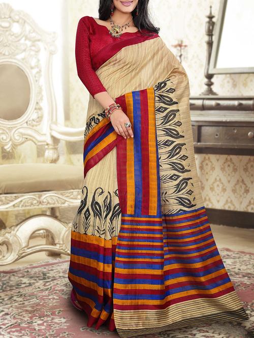 multicolor silk saree - 10592616 - Very Small Image - 1