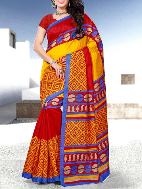 multicolor silk saree - 10592619 - Very Small Image - 1