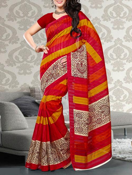 multicolor silk saree - 10592620 - Very Small Image - 1