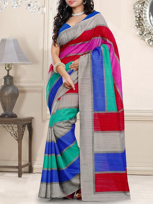 multicolor silk saree - 10592624 - Very Small Image - 1