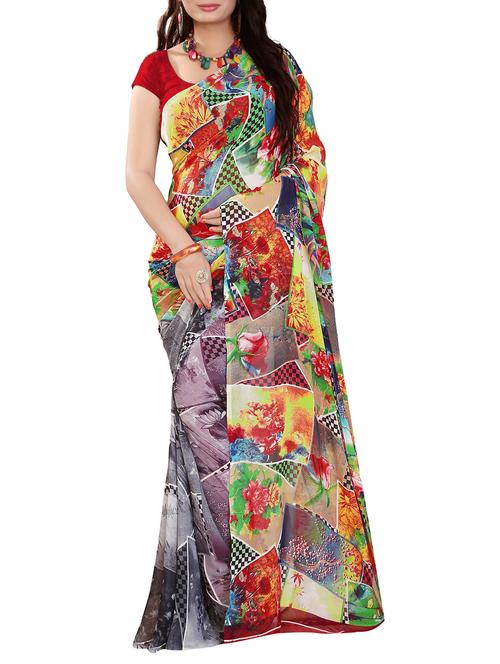 multicolor silk saree - 10592828 - Very Small Image - 1