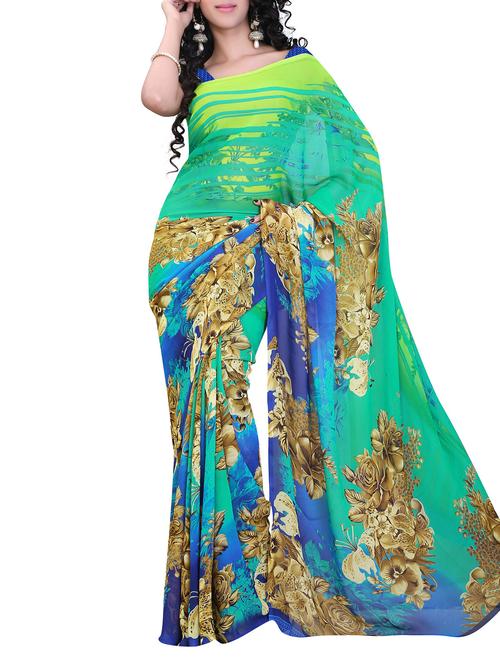 multicolor silk saree - 10592835 - Very Small Image - 1