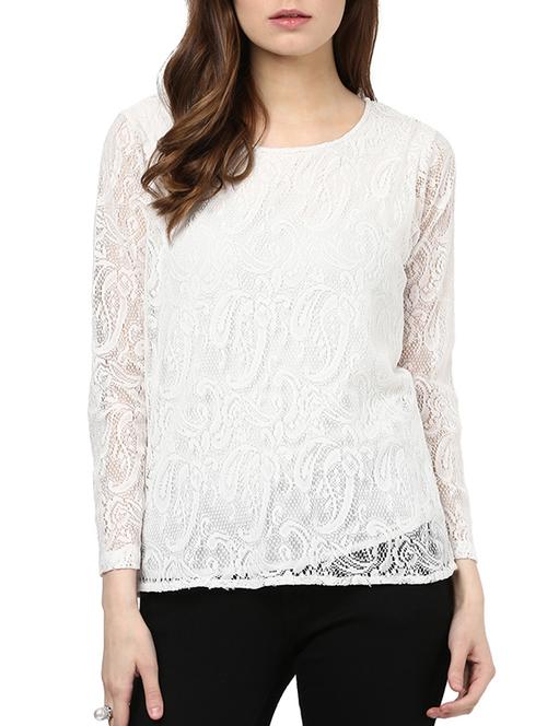 white lace top - 10595074 - Very Small Image - 1