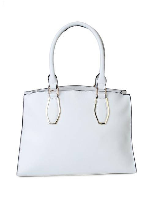white leatherette handbag - 10606369 - Very Small Image - 1