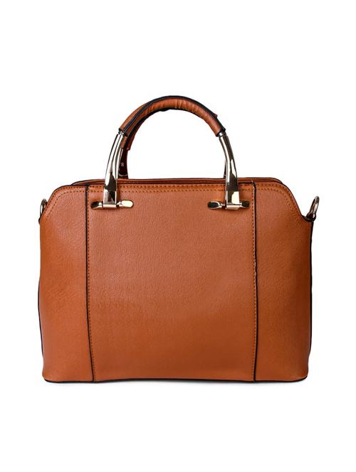 tan leatherette handbag with sling - 10606375 - Very Small Image - 1