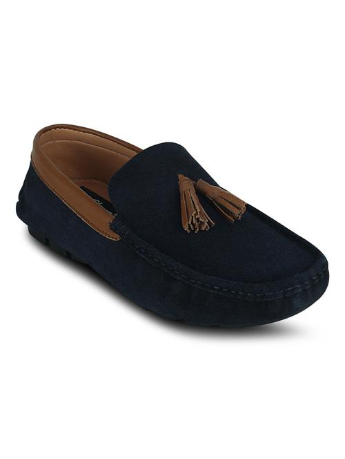 blue synthetic slip on loafers - 10606472 - Very Small Image - 1