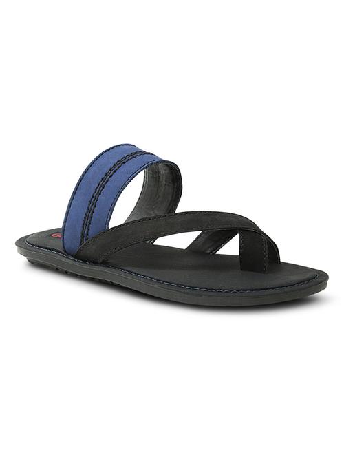 blue leatherette slip on slipper - 10606574 - Very Small Image - 1