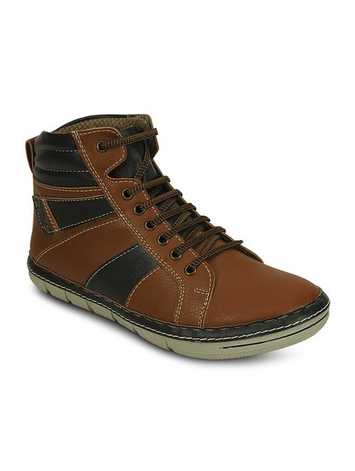 tan leatherette boot - 10606696 - Very Small Image - 1