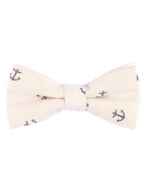 light orange cotton bow ty - 10607961 - Very Small Image - 1
