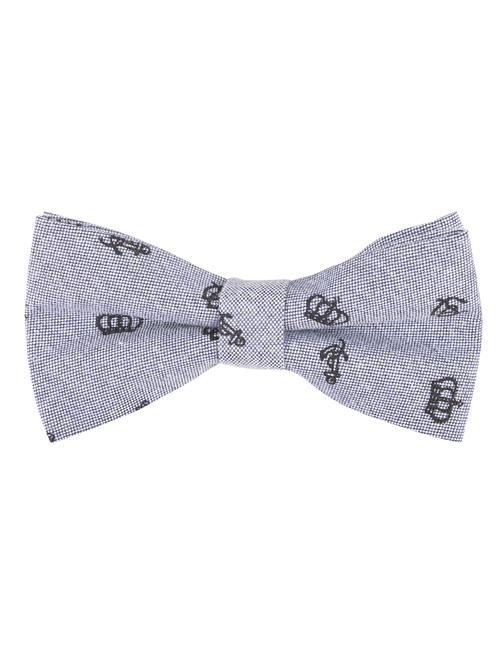 light blue cotton bow ty - 10607966 - Very Small Image - 1