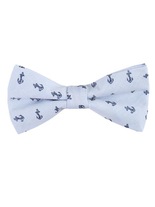 blue cotton bow ty - 10607981 - Very Small Image - 1