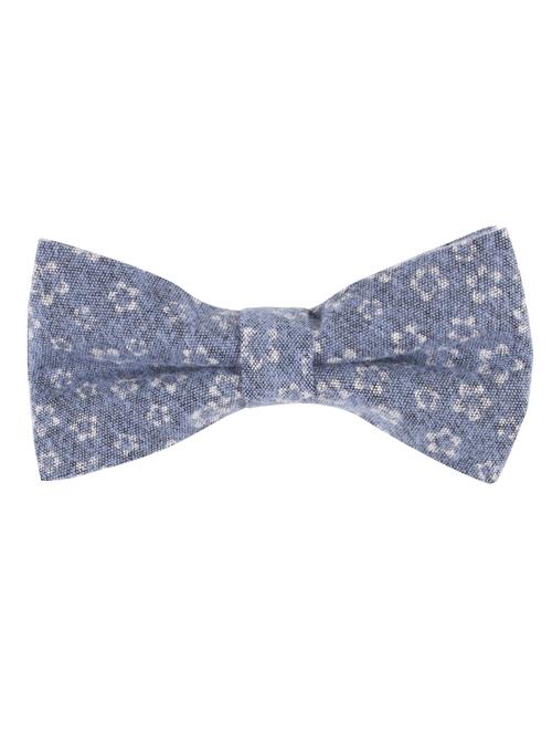 blue cotton bow ty - 10607986 - Very Small Image - 1