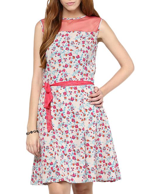 multicolor crepe dress - 10609845 - Very Small Image - 1