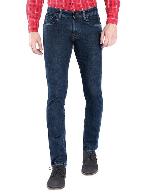 blue cotton blend jeans - 10610914 - Very Small Image - 1