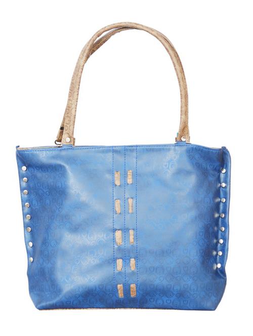 blue leatherette handbag - 10616582 - Very Small Image - 1