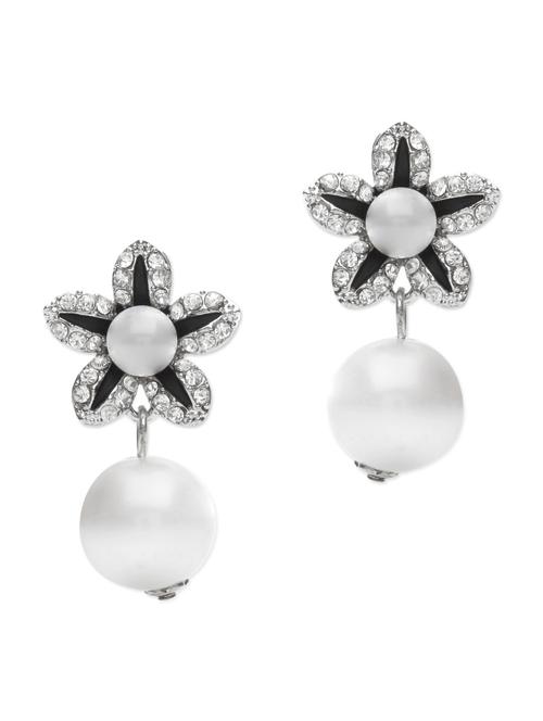 swarovski crystal and pearl embellished earrings - 1061730 - Very Small Image - 1
