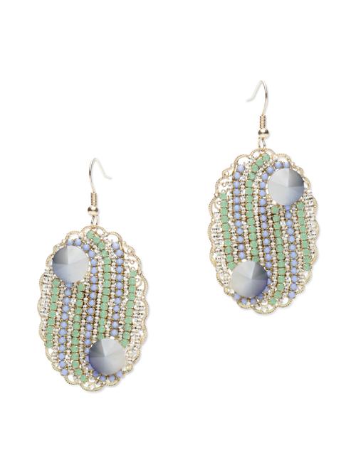 swarovski crystal embellished multicoloured earrings - 1061736 - Very Small Image - 1