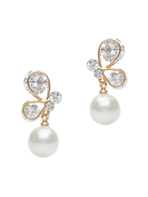 swarovski crystal and pearl embellished earrings - 1061756 - Very Small Image - 1