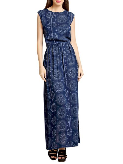 navy cotton dress - 10621522 - Very Small Image - 1
