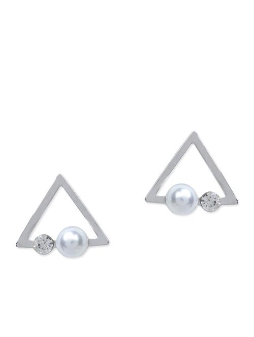 silver metal earring - 10621702 - Very Small Image - 1