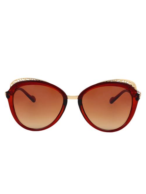 zyaden brown oval sunglasses for women 110 - 10622780 - Very Small Image - 1