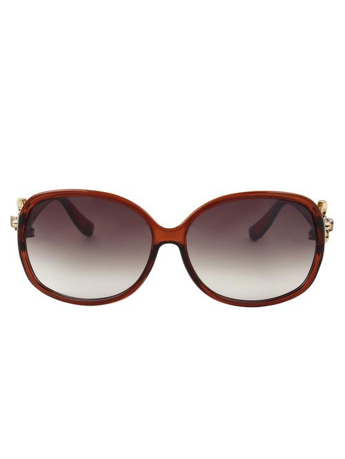 zyaden brown oval sunglasses for women 126 - 10622789 - Very Small Image - 1