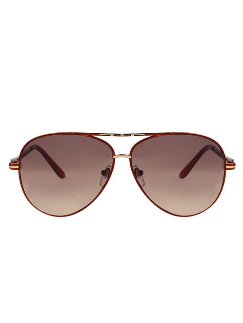 zyaden brown oversized aviator sunglasses for women 158 - 10622803 - Very Small Image - 1
