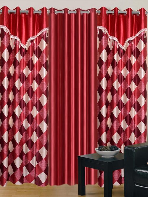 home fantasy polyester eyelet door curtain - 10623281 - Very Small Image - 1
