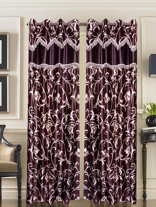 home fantasy polyester eyelet door curtain - 10623330 - Very Small Image - 1