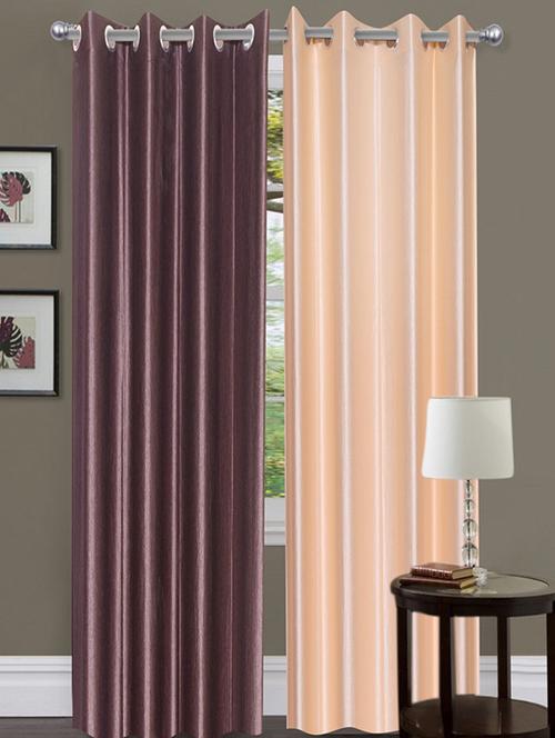 home fantasy polyester eyelet door curtain - 10623338 - Very Small Image - 1