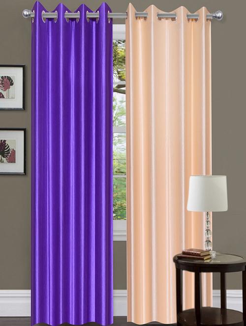 home fantasy polyester eyelet door curtain - 10623340 - Very Small Image - 1