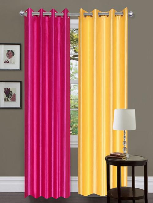 home fantasy polyester eyelet door curtain - 10623342 - Very Small Image - 1