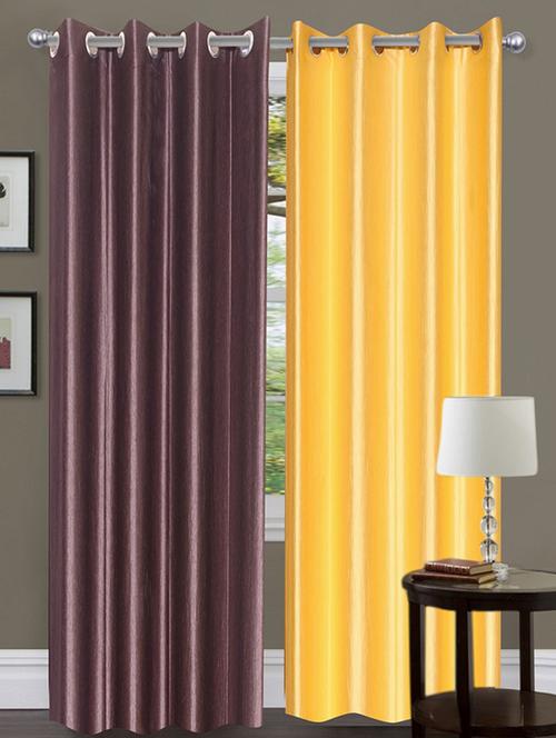 home fantasy polyester eyelet door curtain - 10623343 - Very Small Image - 1