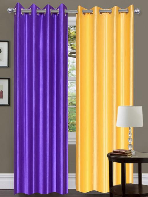 home fantasy polyester eyelet door curtain - 10623345 - Very Small Image - 1