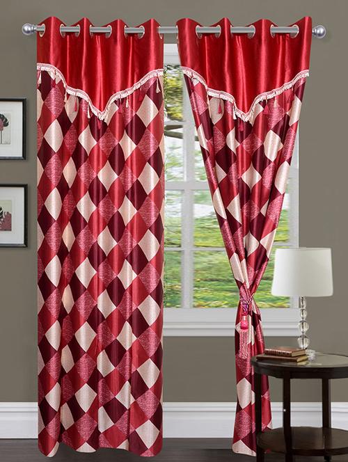 home fantasy polyester eyelet door curtain - 10623370 - Very Small Image - 1