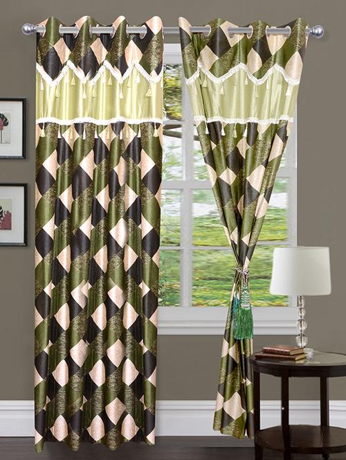 home fantasy polyester eyelet door curtain - 10623372 - Very Small Image - 1