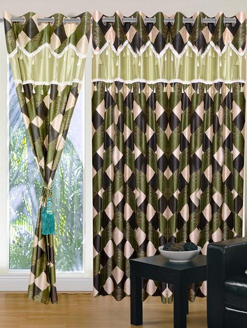 home fantasy polyester eyelet door curtain - 10623374 - Very Small Image - 1