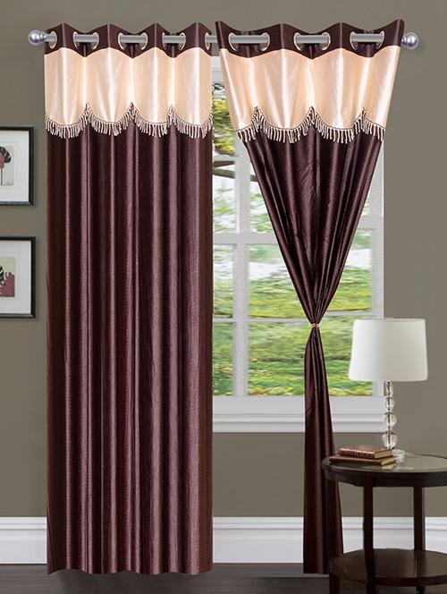 home fantasy polyester eyelet door curtain - 10623379 - Very Small Image - 1