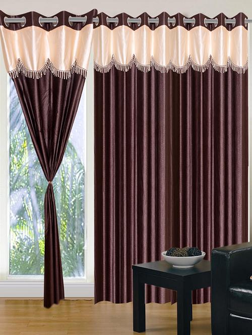 home fantasy polyester eyelet door curtain - 10623380 - Very Small Image - 1