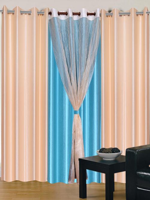 home fantasy polyester eyelet door curtain - 10623387 - Very Small Image - 1