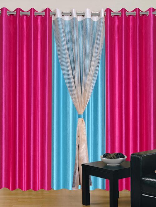 home fantasy polyester eyelet door curtain - 10623390 - Very Small Image - 1
