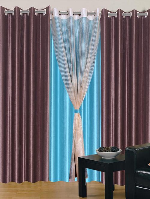 home fantasy polyester eyelet door curtain - 10623393 - Very Small Image - 1