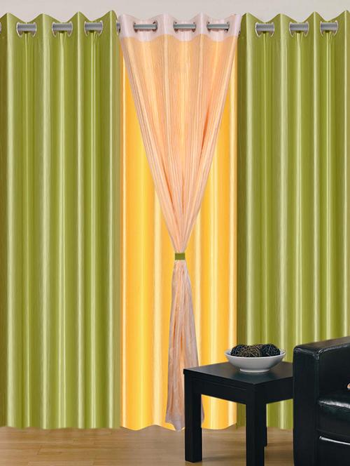 home fantasy polyester eyelet door curtain - 10623401 - Very Small Image - 1