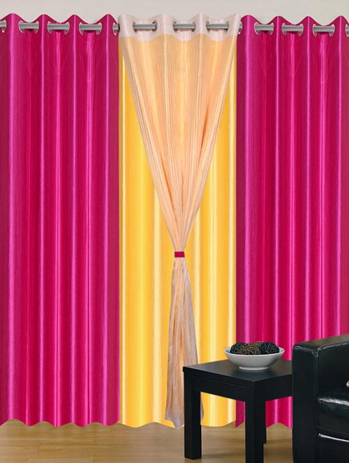home fantasy polyester eyelet door curtain - 10623402 - Very Small Image - 1