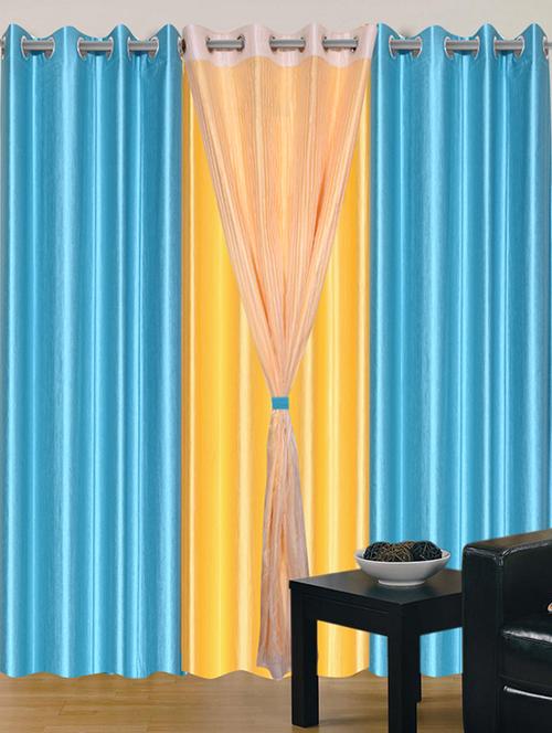 home fantasy polyester eyelet door curtain - 10623403 - Very Small Image - 1