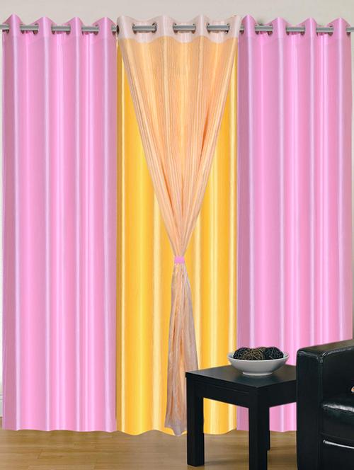 home fantasy polyester eyelet door curtain - 10623404 - Very Small Image - 1