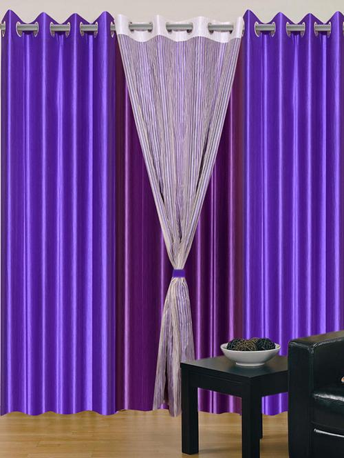 home fantasy polyester eyelet door curtain - 10623411 - Very Small Image - 1